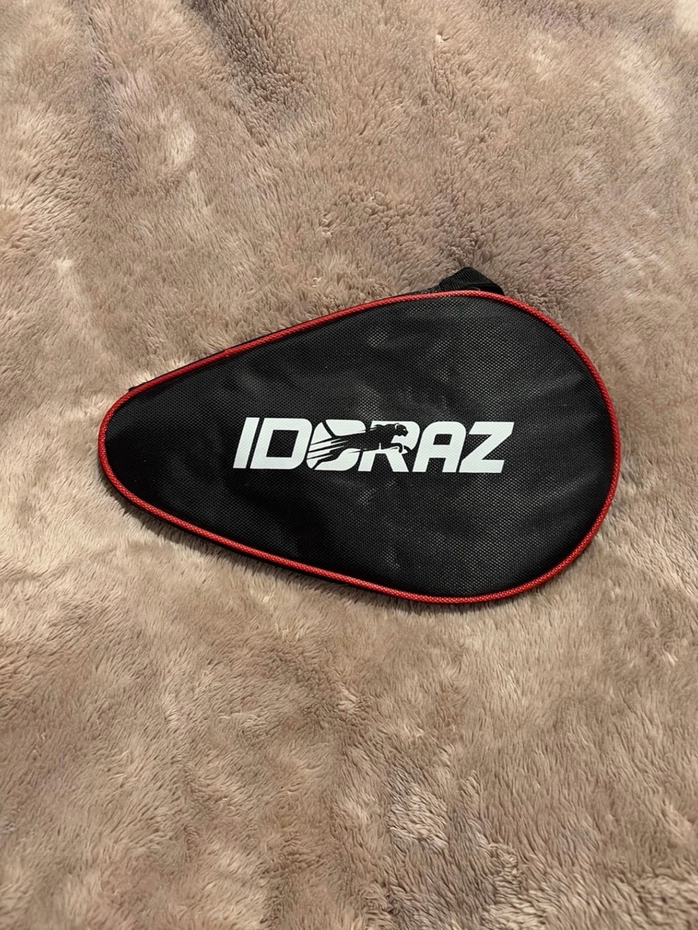 Black and Red Padded Racket Cover